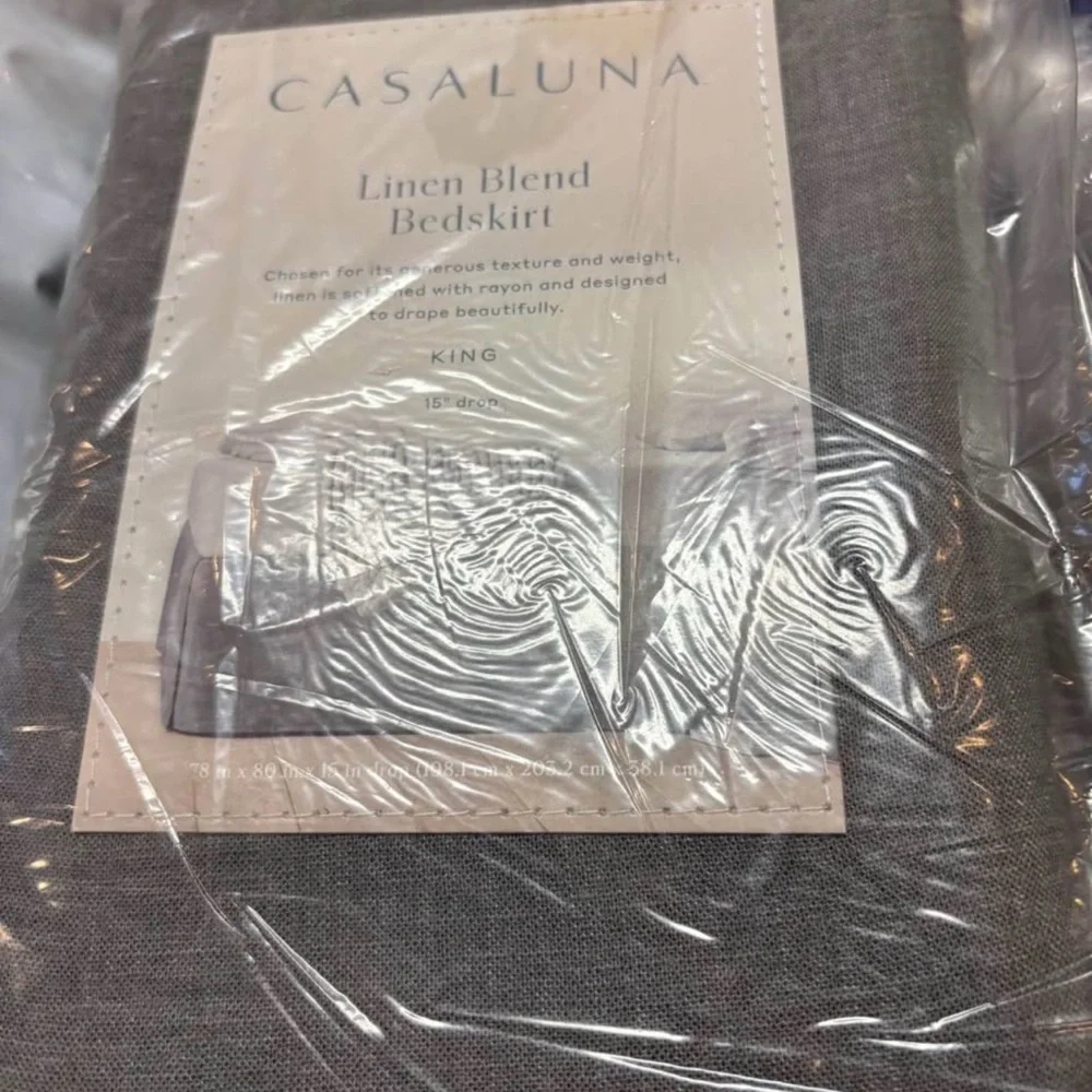 Casaluna Gray Bed Skirt